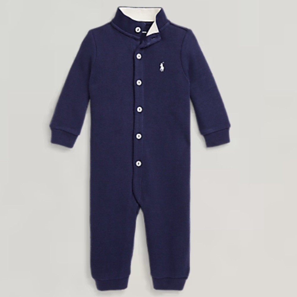 RL Baby boy French-Rib Cotton Coverall 3M